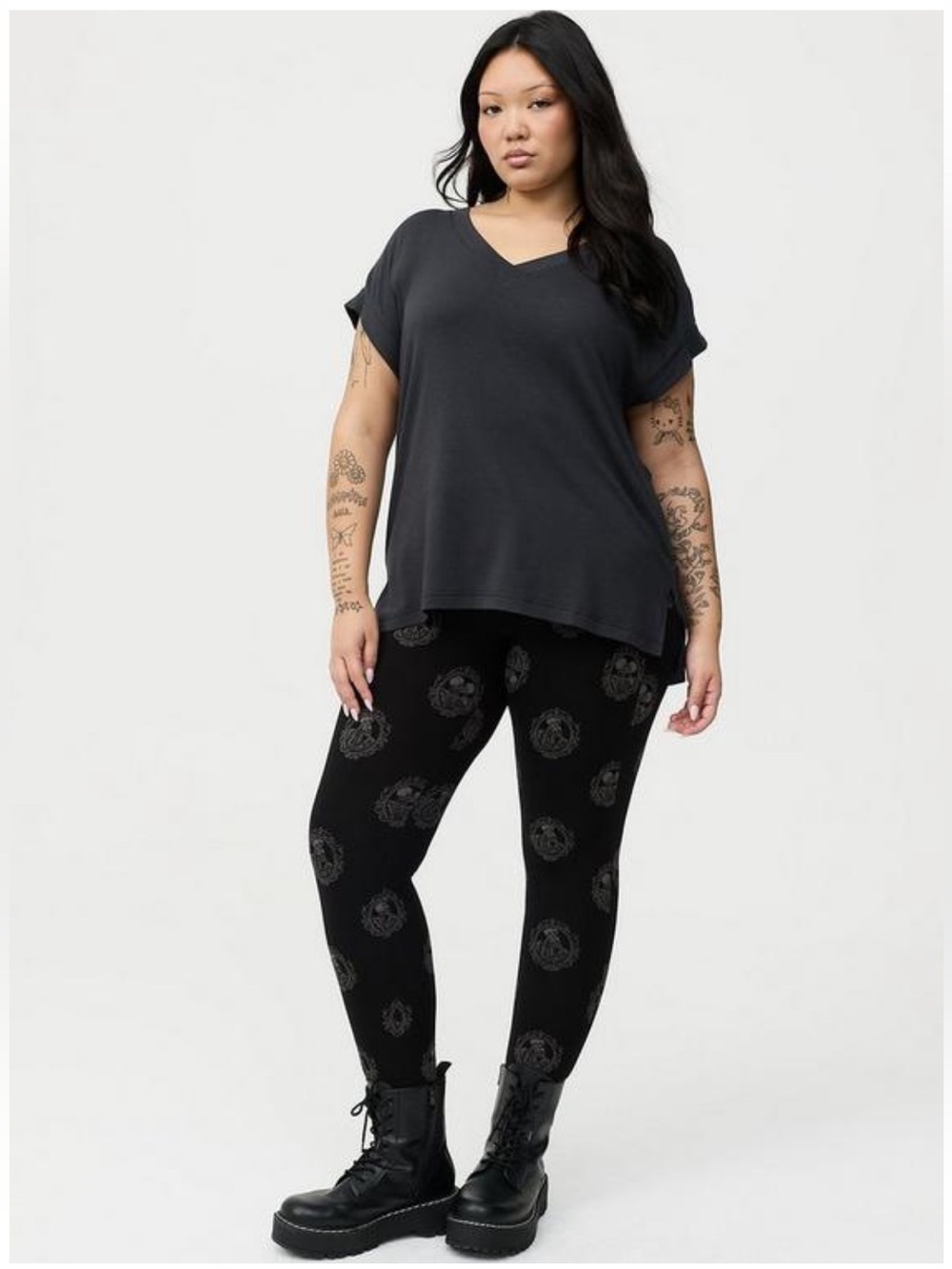 Torrid black skull lovers print Leggings